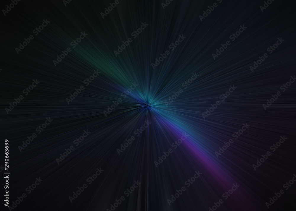 Fototapeta premium Light explosion star with glowing particles and lines. Beautiful abstract rays background.