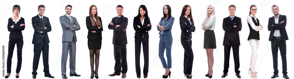 group of successful business people isolated on white group of successful business people isolated on white