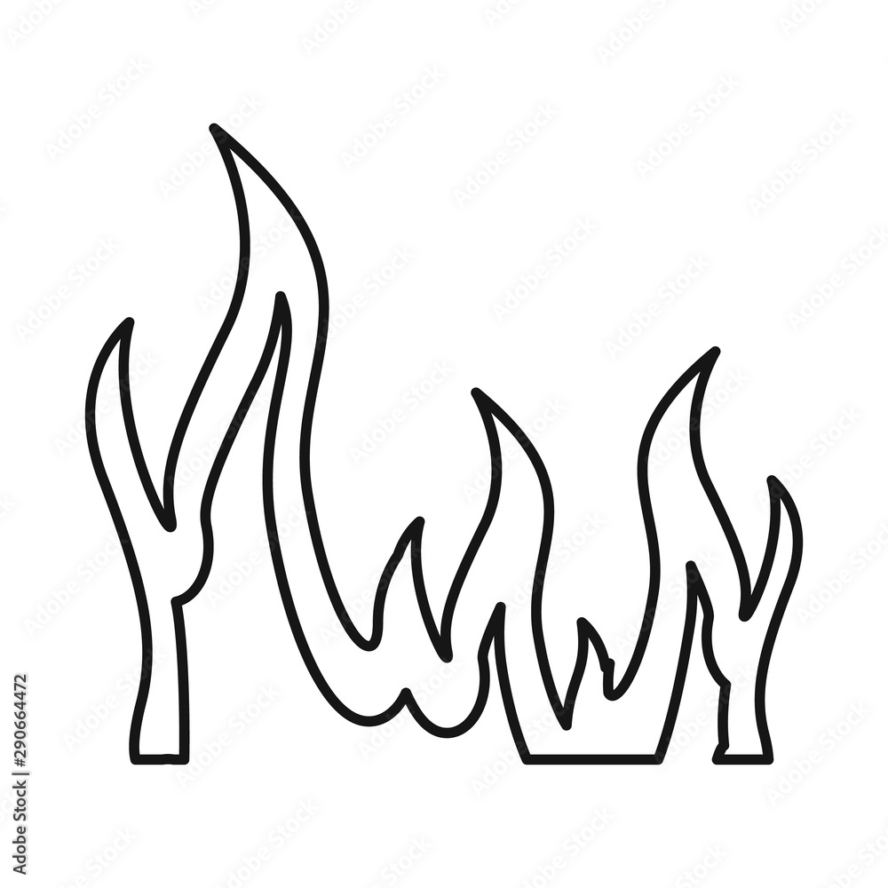 Vector design of flame and yellow icon. Set of flame and sparkle stock symbol for web. Vector design of flame and yellow icon. Set of flame and sparkle stock symbol for web.