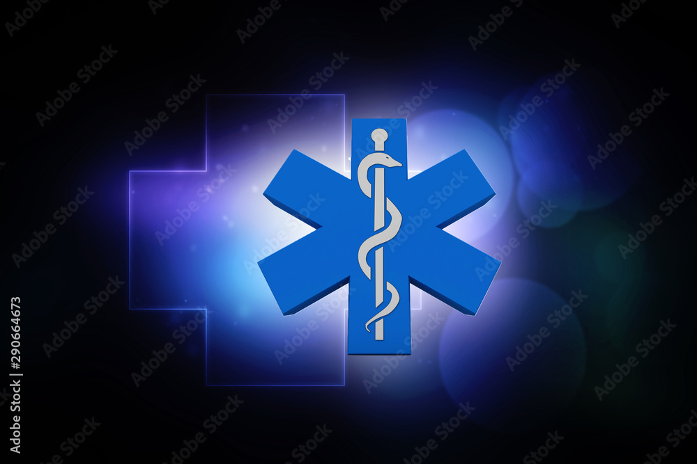 3d illustration medicine pharmacy sign snake 3d illustration medicine pharmacy sign snake