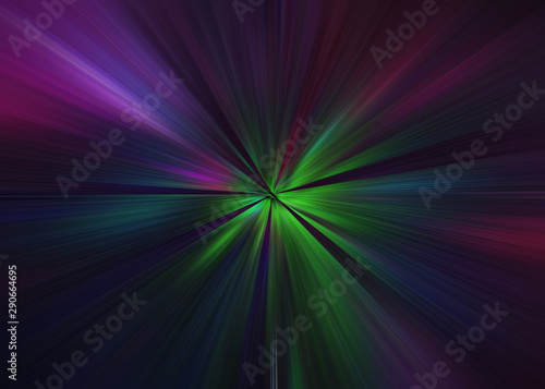 Light explosion star with glowing particles and lines. Beautiful abstract rays background.
