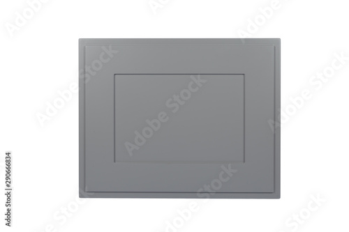 Free Download Background or concept of minimalist furniture facade for the kitchen, furniture interior on a white background. - GFXLoad