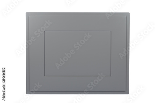 Free Download Background or concept of minimalist furniture facade for the kitchen, furniture interior on a white background. - GFXLoad
