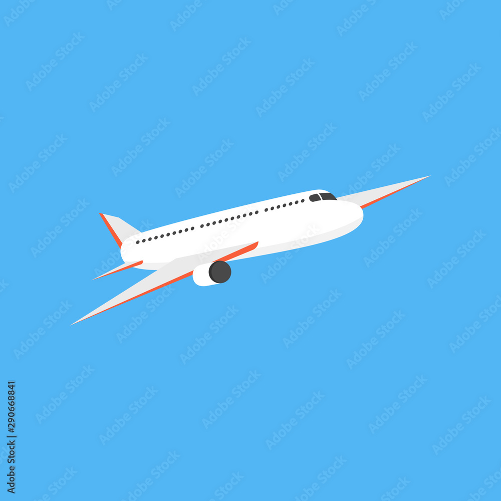 Airplane. Vector illustration.