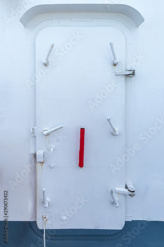 Iron ship door with lock
