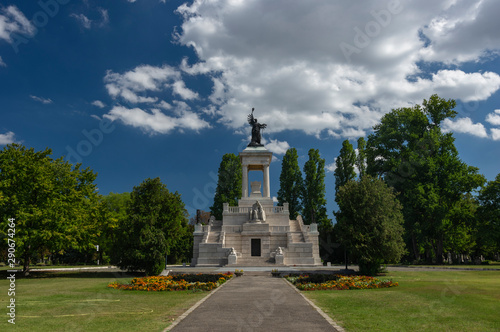 Mausoleum of Lajos Kossuth famous Hungarian politician from Kerepesi Cemetery Budapest photo