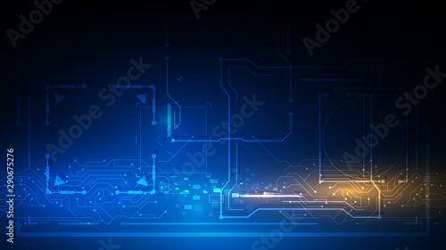 digital technology futuristic design concept background eps 10 vector