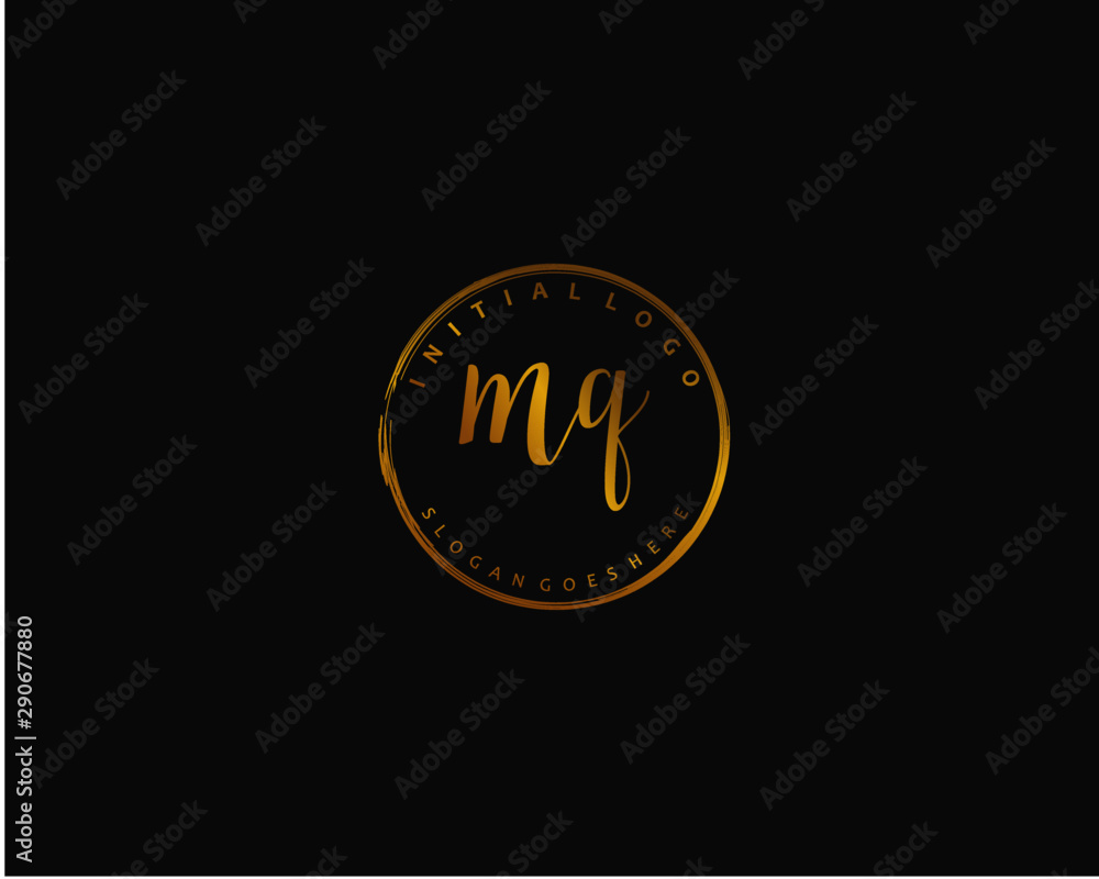 MQ Initial letter logo template vector MQ Initial letter logo template vector