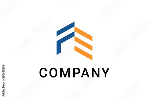 Initial letters FE logo design inspiration