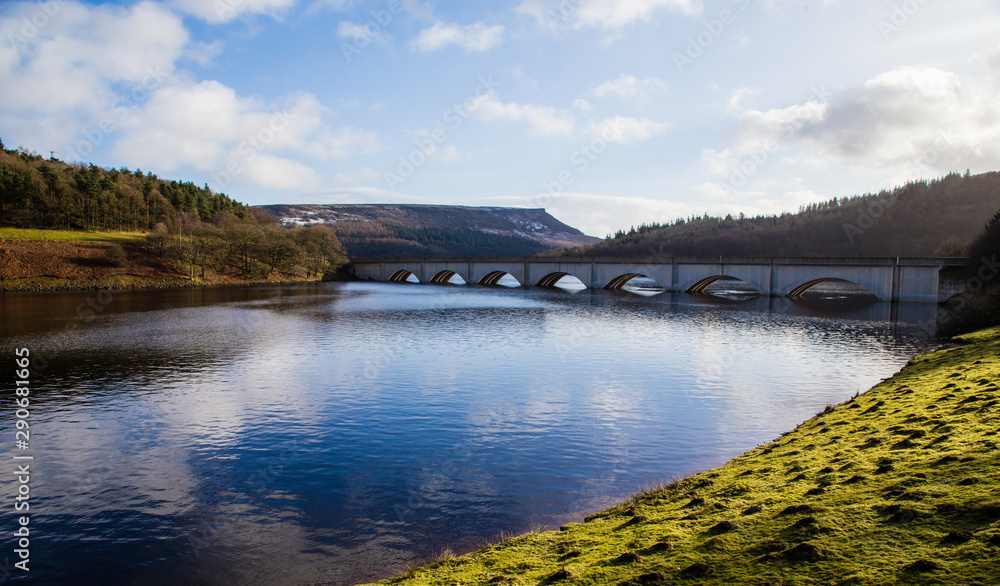 Fototapeta premium viaduct by the lake