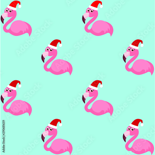 Fototapeta Naklejka Na Ścianę i Meble -  Santa Clause hat, Merry Christmas, vector illustration