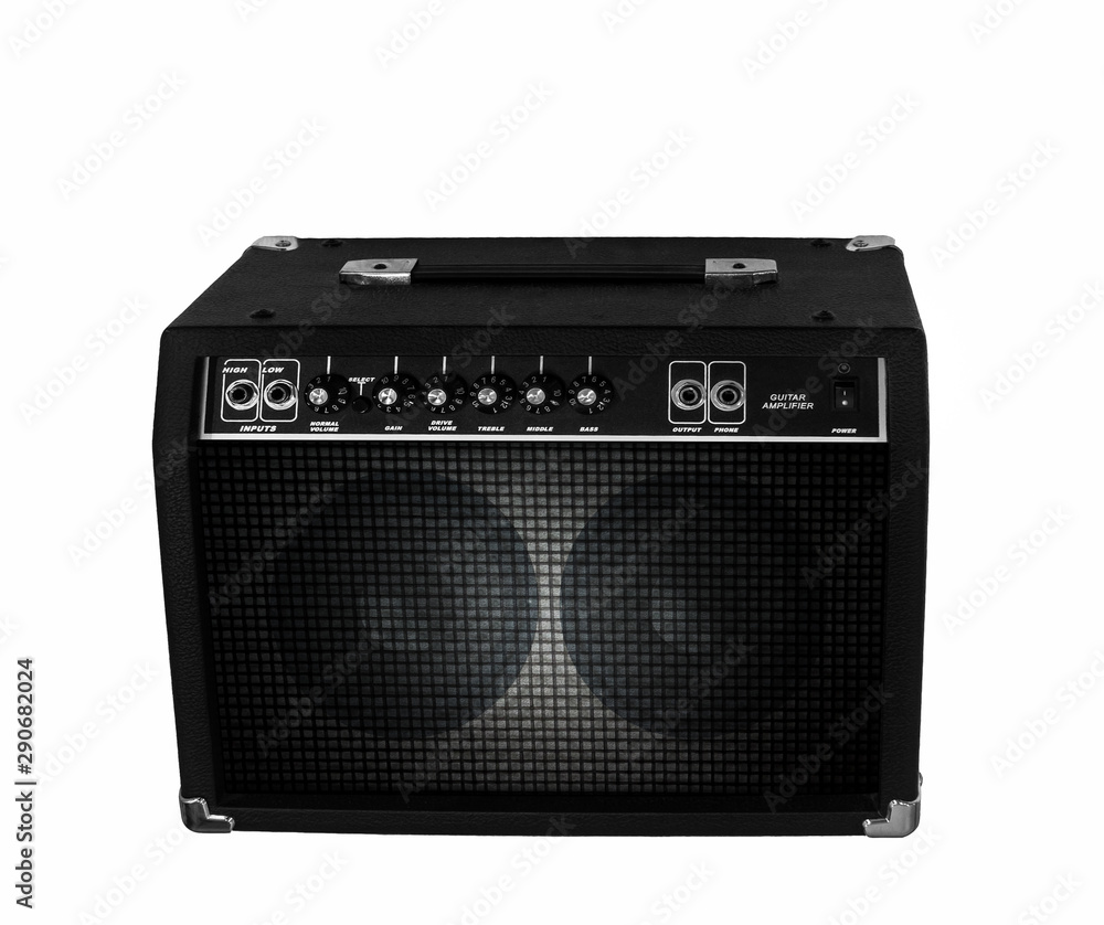 Fototapeta premium Electric guitar amplifier on isolated