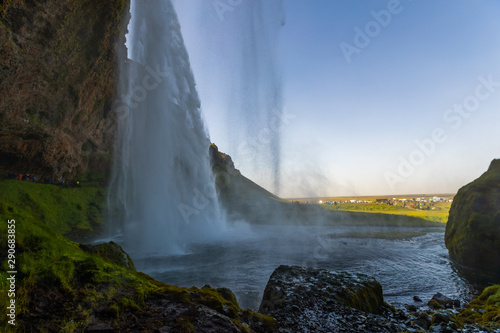 Beautiful view of Seljalandsfoss waterfall in Iceland