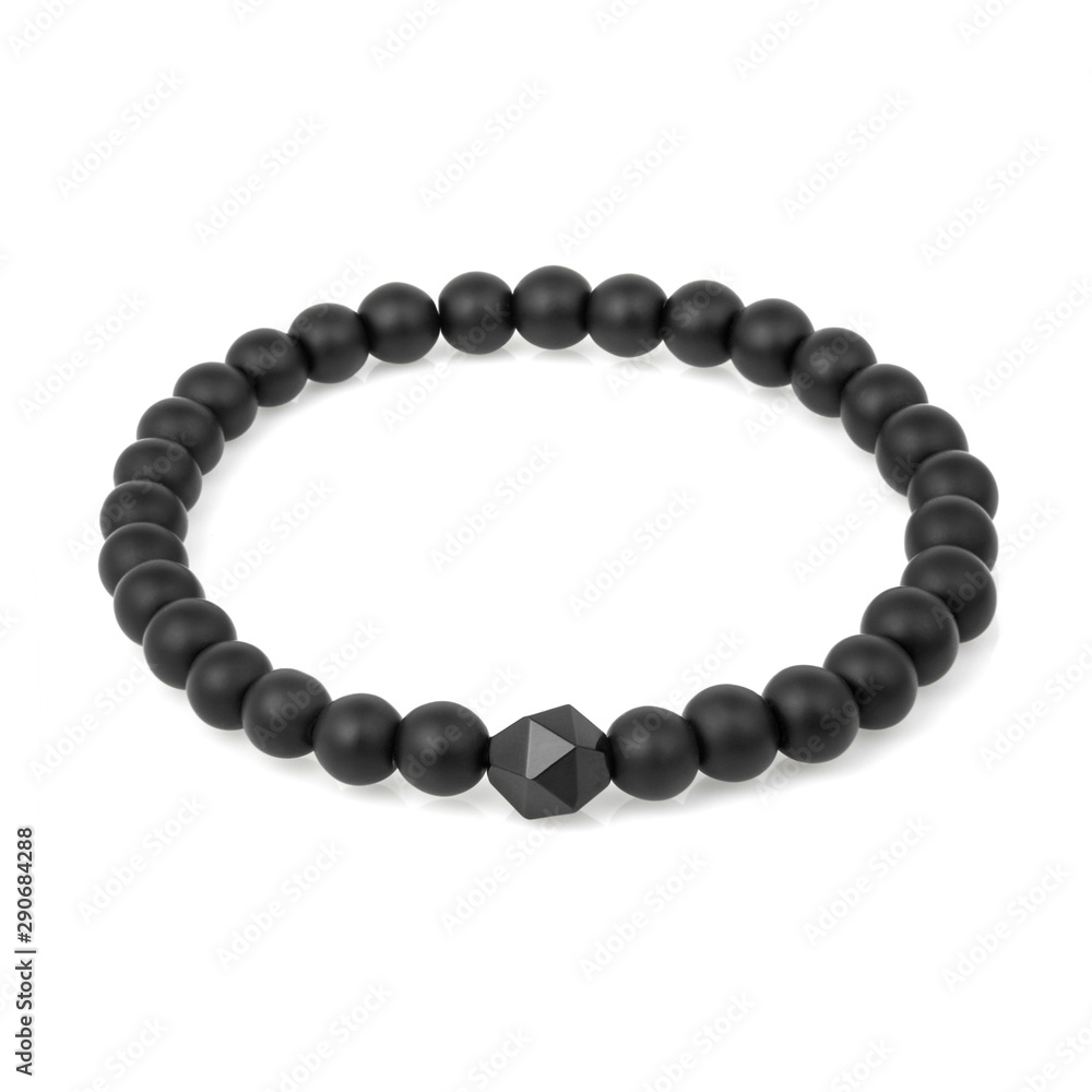 Obraz premium Stone bracelet isolated on white
