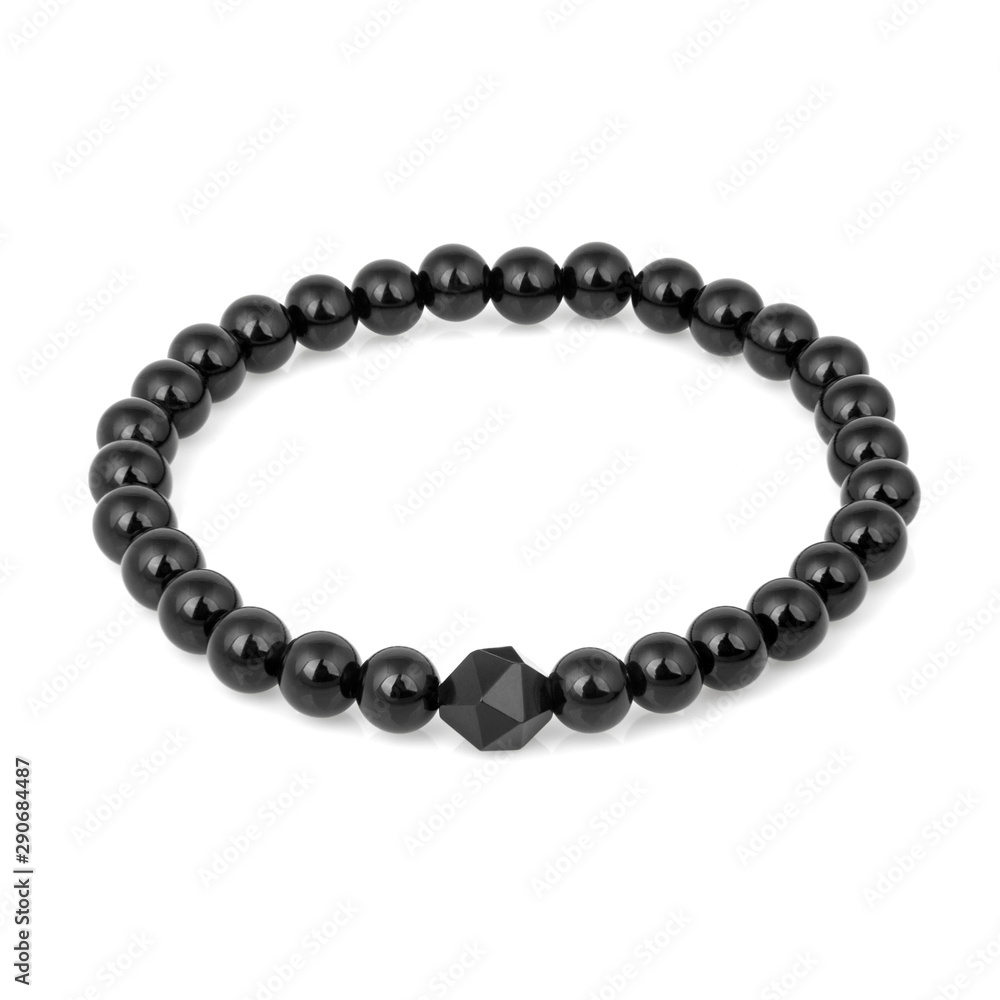 Obraz premium Stone bracelet isolated on white