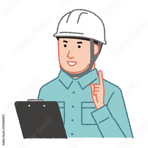 説明をする作業員