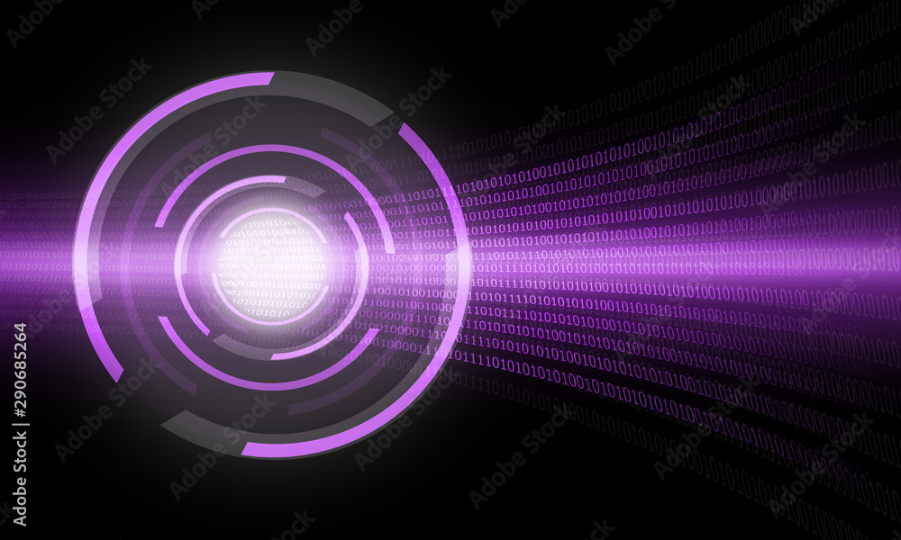 Fototapeta premium purple digit technology background