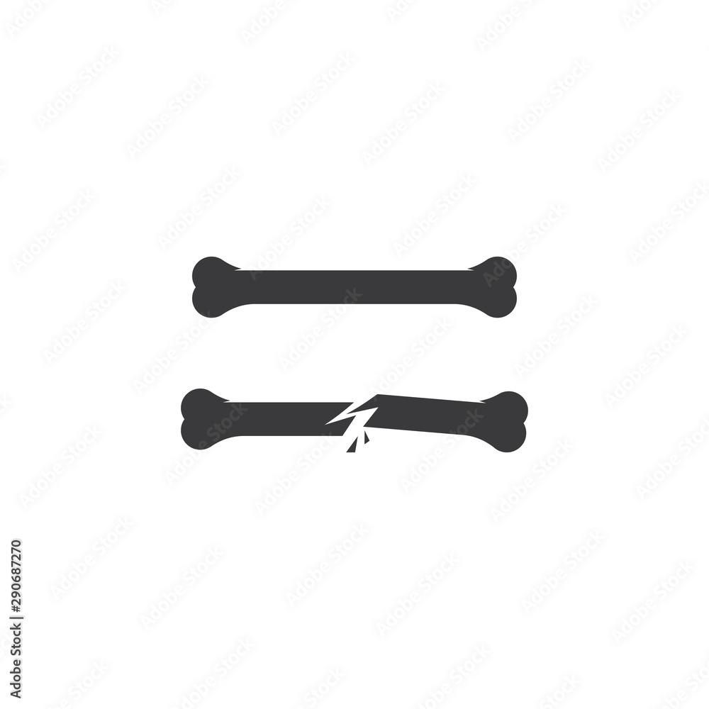 Bone ilustration logo vector Bone ilustration logo vector