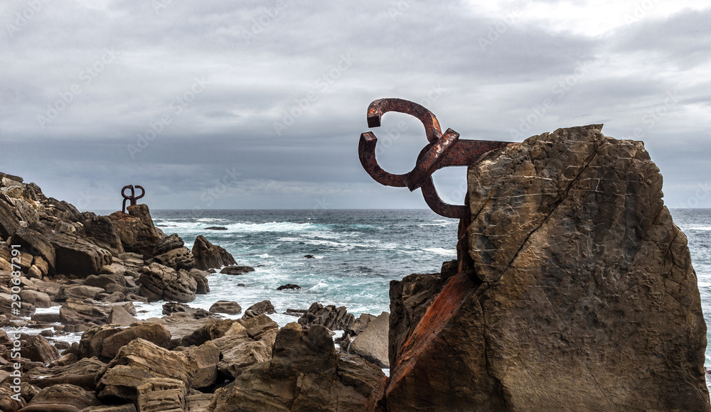 Fototapeta premium Peine del viento San Sebastián