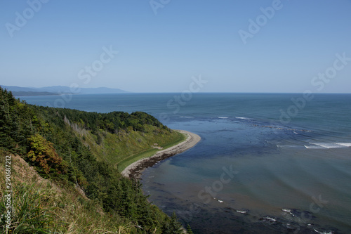 Wallpaper Mural Beautiful view from high bank of Sea of Okhotsk. Sakhalin Island, Bayan Peninsula, Mordvinova Bay, Russia. Torontodigital.ca