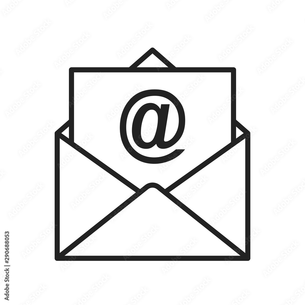 Envelope letter. Mail icon. Vector illustration. Envelope letter. Mail icon. Vector illustration.