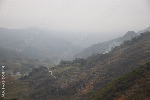 Scenery of the famous Ha giang Loop in Ha giang Province in Vietnam