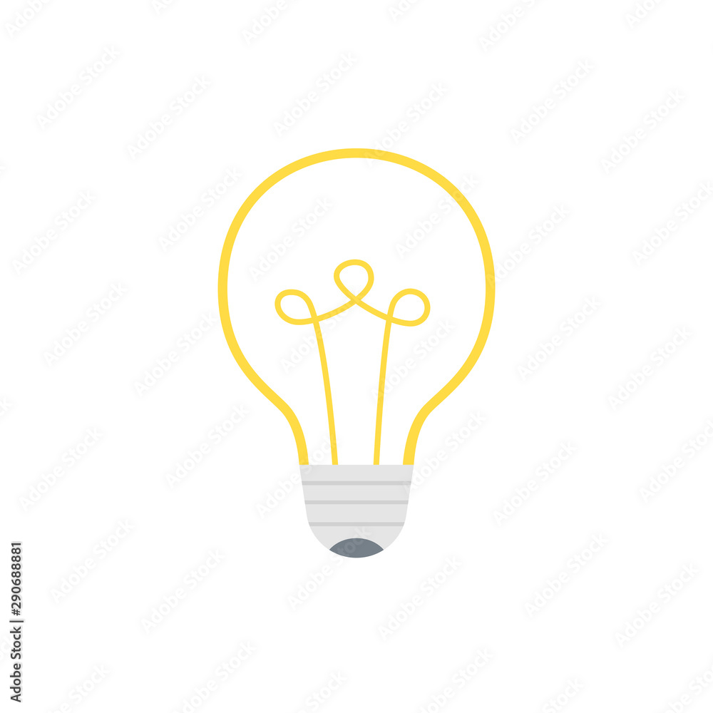 Light bulb icon. Idea concept. Vector illustration. Light bulb icon. Idea concept. Vector illustration.