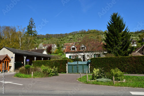 Giverny; France - april 17 2018 : the picturesque painters village photo