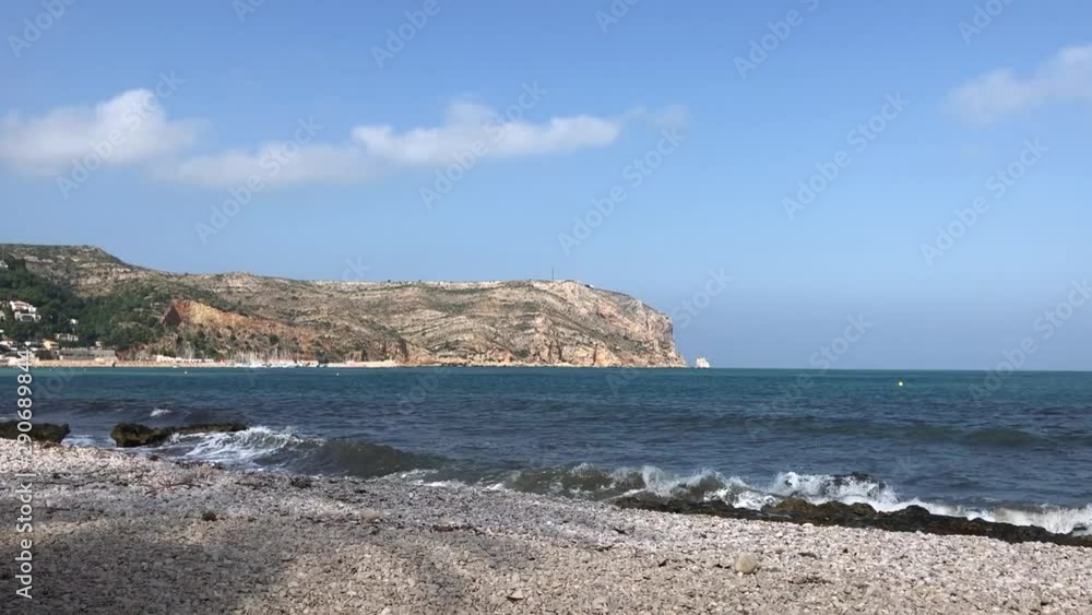 Coast of mediterranean sea at Javea, Spain Coast of mediterranean sea at Javea, Spain