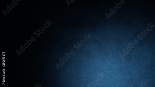 Dark, blurred, simple background, blue black abstract background blur gradient © nikolay_alekhin