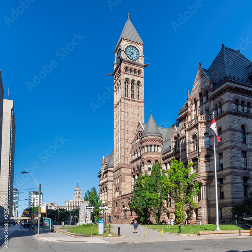 Photography Toronto Old City Hall in downtown at sunny day in Toronto, Ontario, Canada
