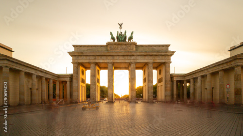 Brandenburg Gate at sunset