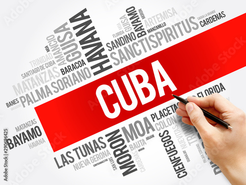 Photography List of cities and towns in Cuba, word cloud