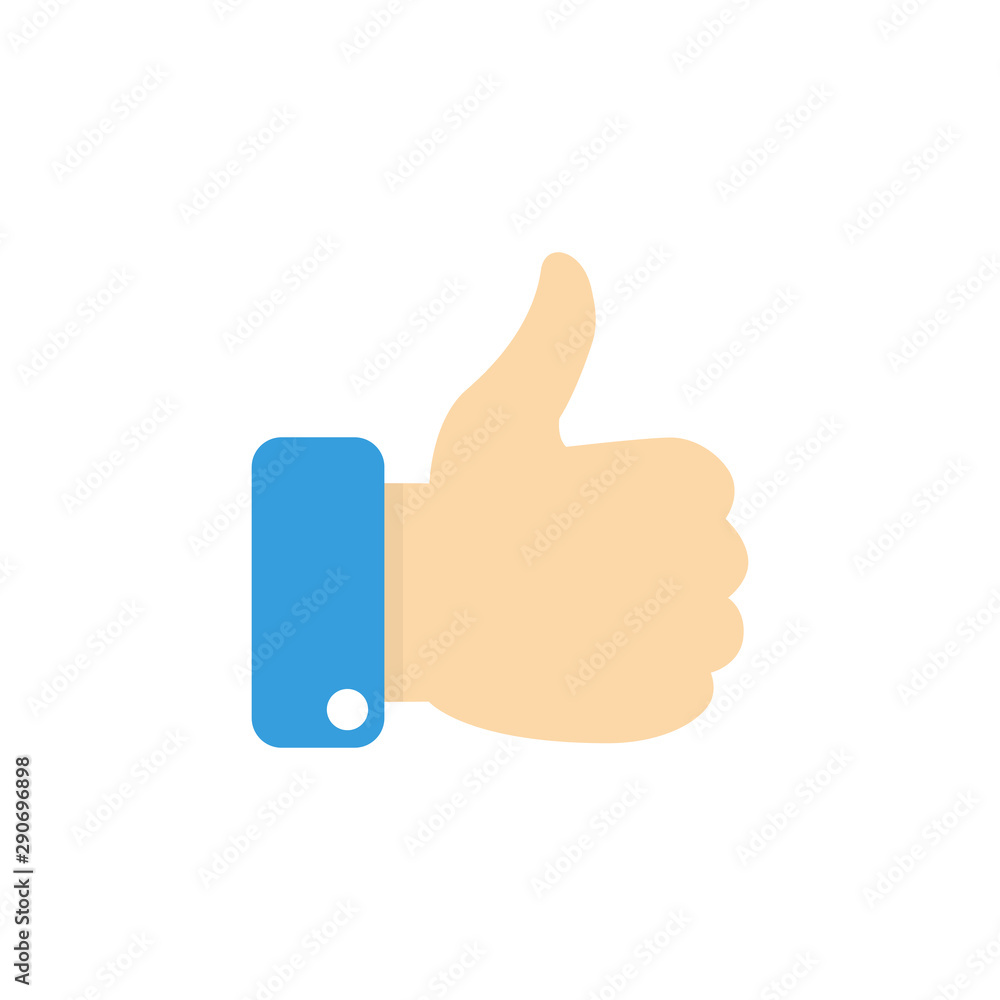 Flat hand like icon. Vector illustration. Flat hand like icon. Vector illustration.