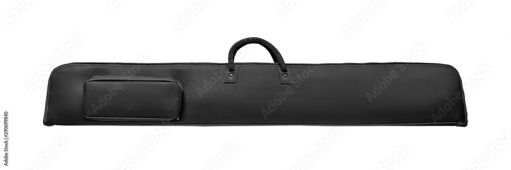 Black soft case for guns isolated for white Black soft case for guns isolated for white