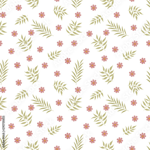 Fashionable pattern in small flowers. Floral seamless background for textiles  fabrics  covers  wallpapers  print  gift wrapping and scrapbooking. Raster copy.