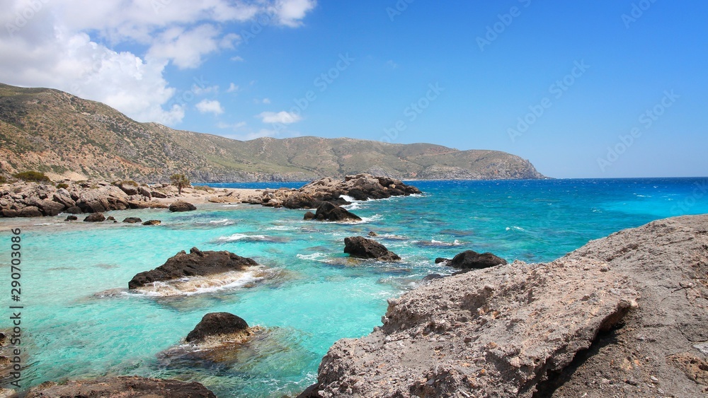 Obraz premium Crete - Kedrodasose beach landscape. Best landscapes.