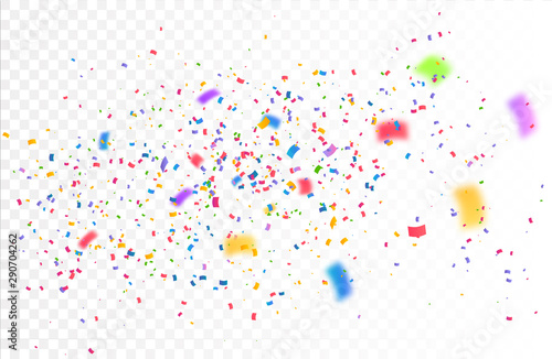 Confetti Vector Background