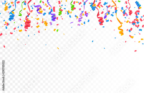 Confetti Vector Background