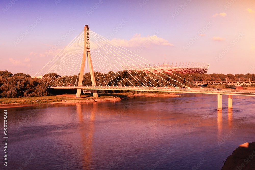 Obraz premium Warsaw bridge