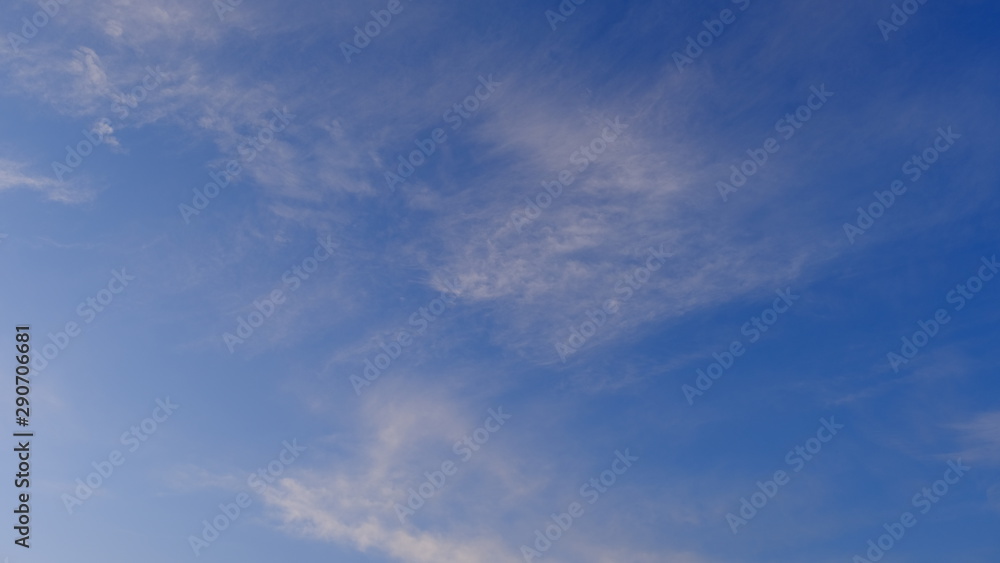  Sky with white clouds. Background image for the designer