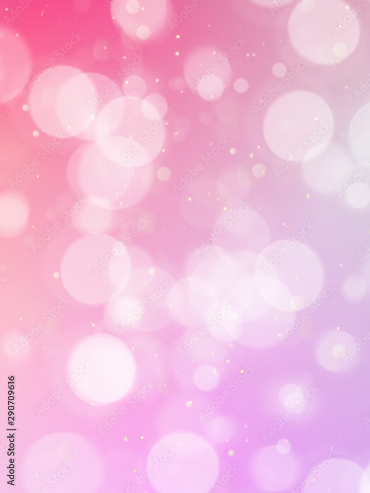 Abstract bokeh light effect background. Colorful gradient blurred and pastel colored. Picture for creative wallpaper or design art work.