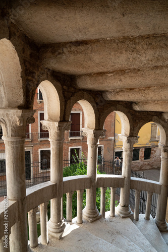 Contarini del Bovolo palace venice stairway photo