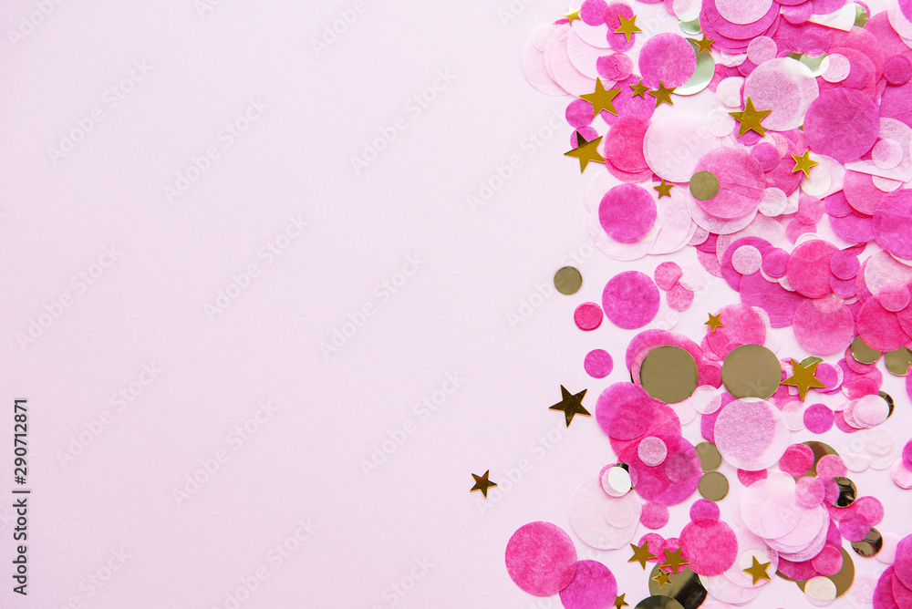 Pink pastel festive background