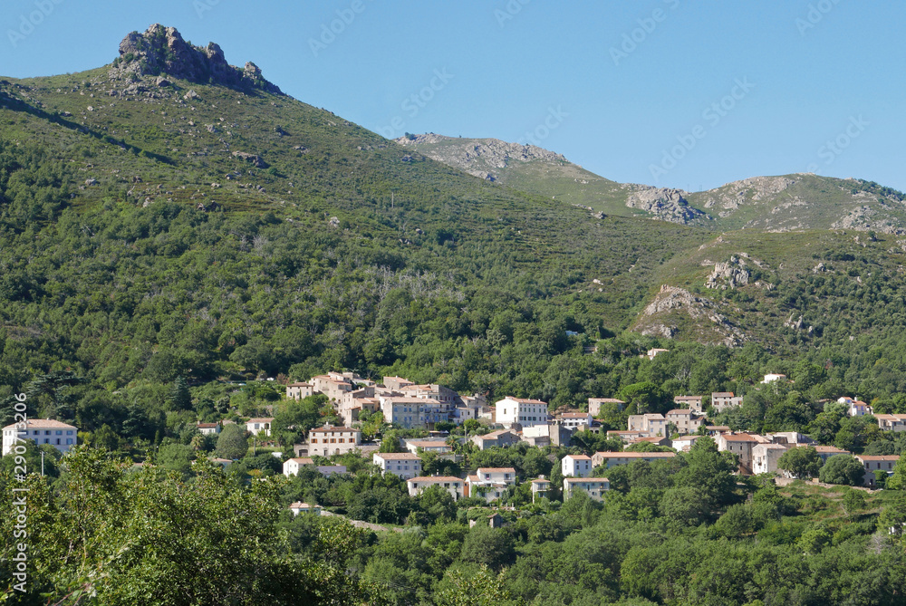 Village de Feliceto en Balagne, Corse