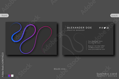 Business Card Template Creative Design