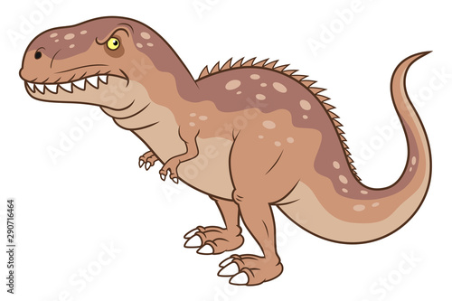 cartoon cute tyrannosaurus