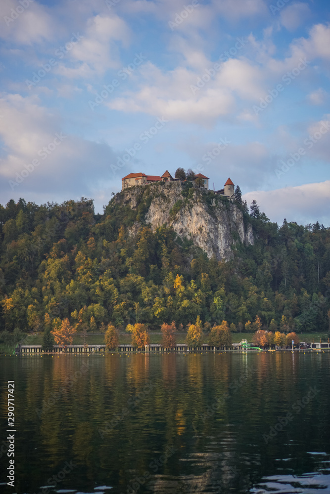 Travailing around Lake Bled In Slovenia an amazing lake full of impressive nature , crystal blue water with a beautiful island in the middle surrounded by those beautiful mountains and trees. Travailing around Lake Bled In Slovenia an amazing lake full of impressive nature , crystal blue water with a beautiful island in the middle surrounded by those beautiful mountains and trees.