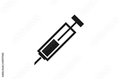 syringe icon symbol of medical vector illustration