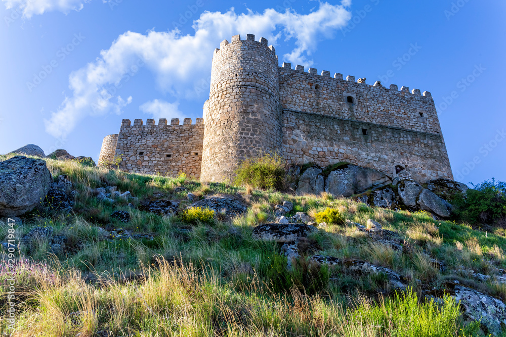 Castillo medieval de Manqueospese. Avila. España. Europa.